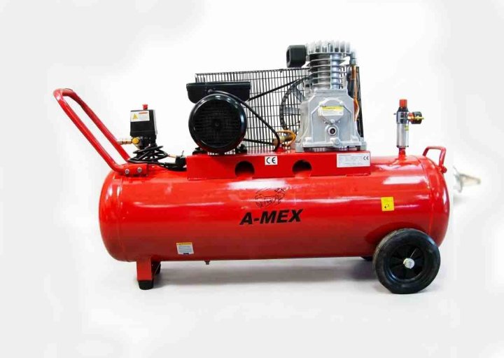 A-mex-100-100-litre-2hp-hava-kompresoru Model 1 - Görsel 1